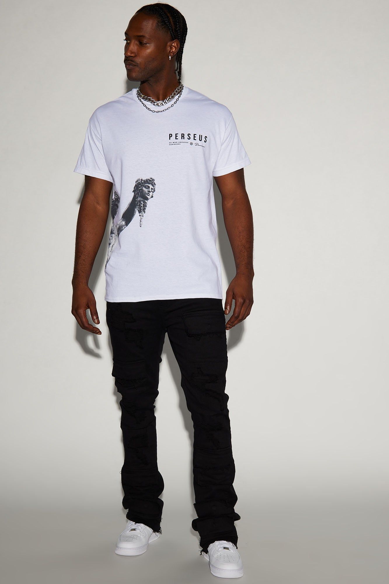 Perseus Short Sleeve Tee - White sold by Fashion Nova product image thumbnail 2
