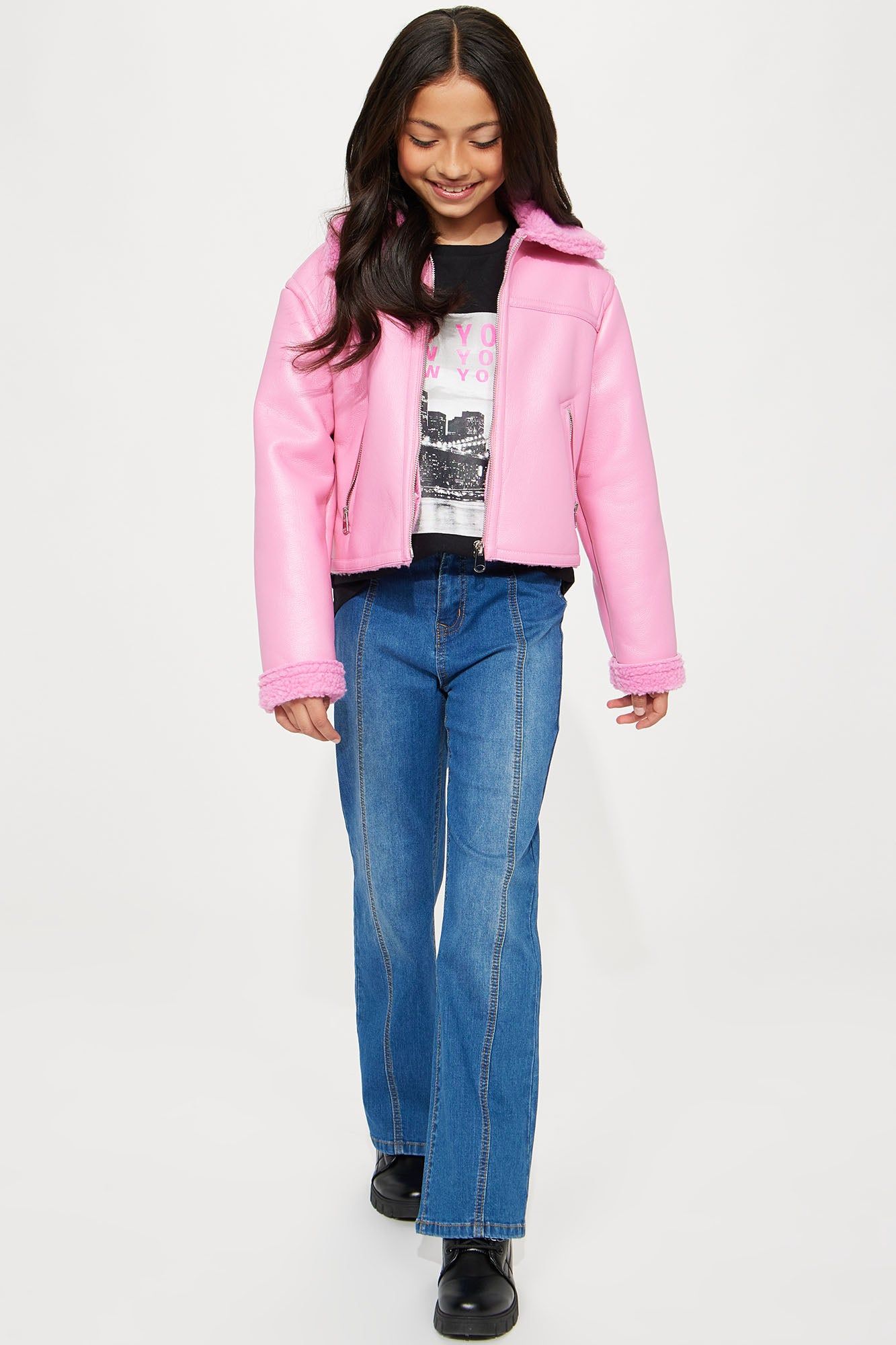 Mini Taking Notes Bomber Jacket - Pink sold by Fashion Nova product image thumbnail 2