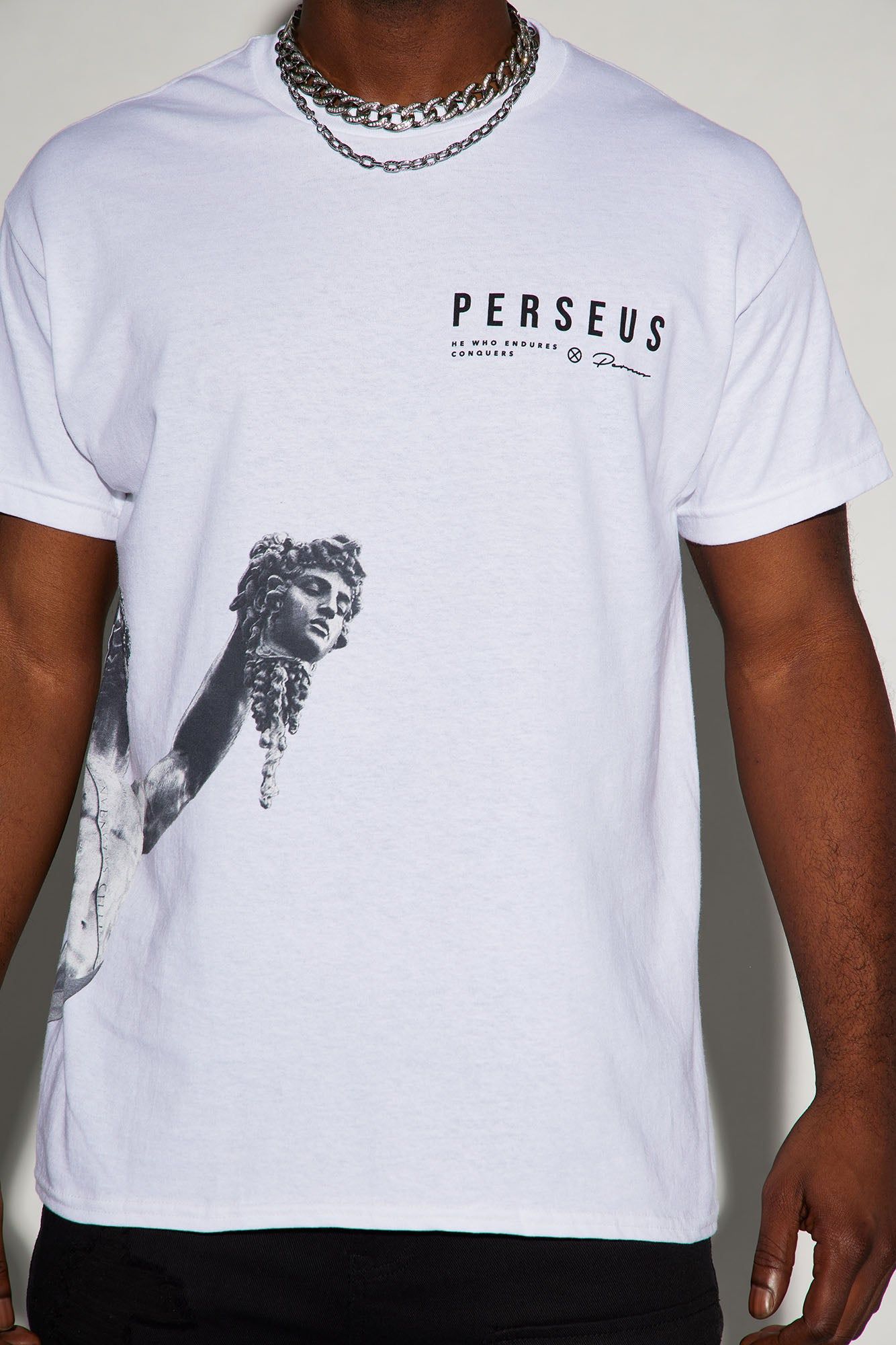 Perseus Short Sleeve Tee - White sold by Fashion Nova product image thumbnail 3