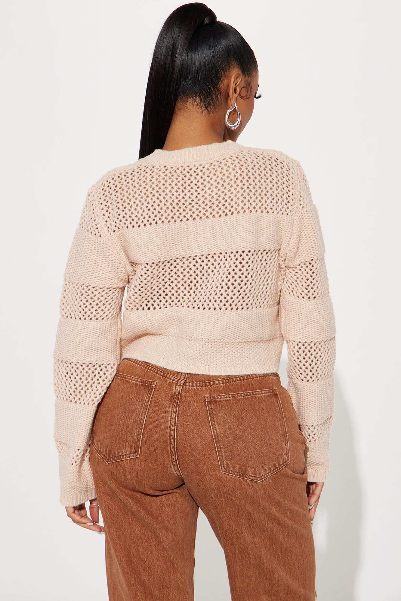 Sand Dunes Crochet Sweater - Tan sold by Fashion Nova product image thumbnail 3