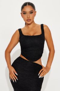 Bella Lace Skirt Set - Black sold by Fashion Nova
