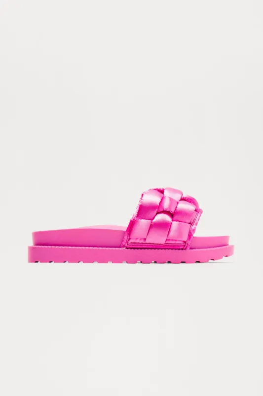 The Secret Is Out Flat Sandals - Pink sold by Fashion Nova