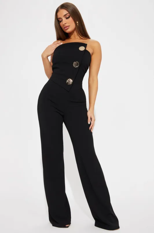 Like You Mean It Jumpsuit - Black sold by Fashion Nova