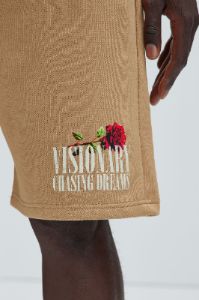 Visionary Chasing Dreams Sweatshorts - Chocolate sold by Fashion Nova