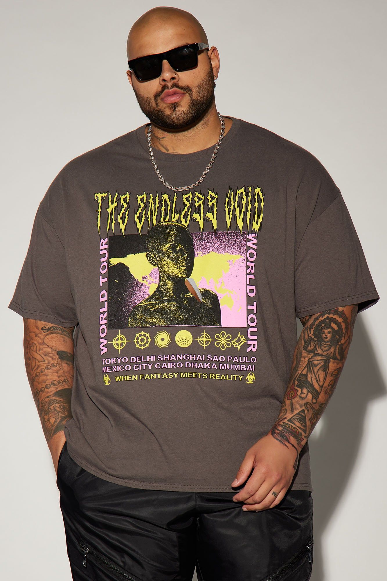 The Endless Void Short Sleeve Tee - Charcoal sold by Fashion Nova product image thumbnail 4