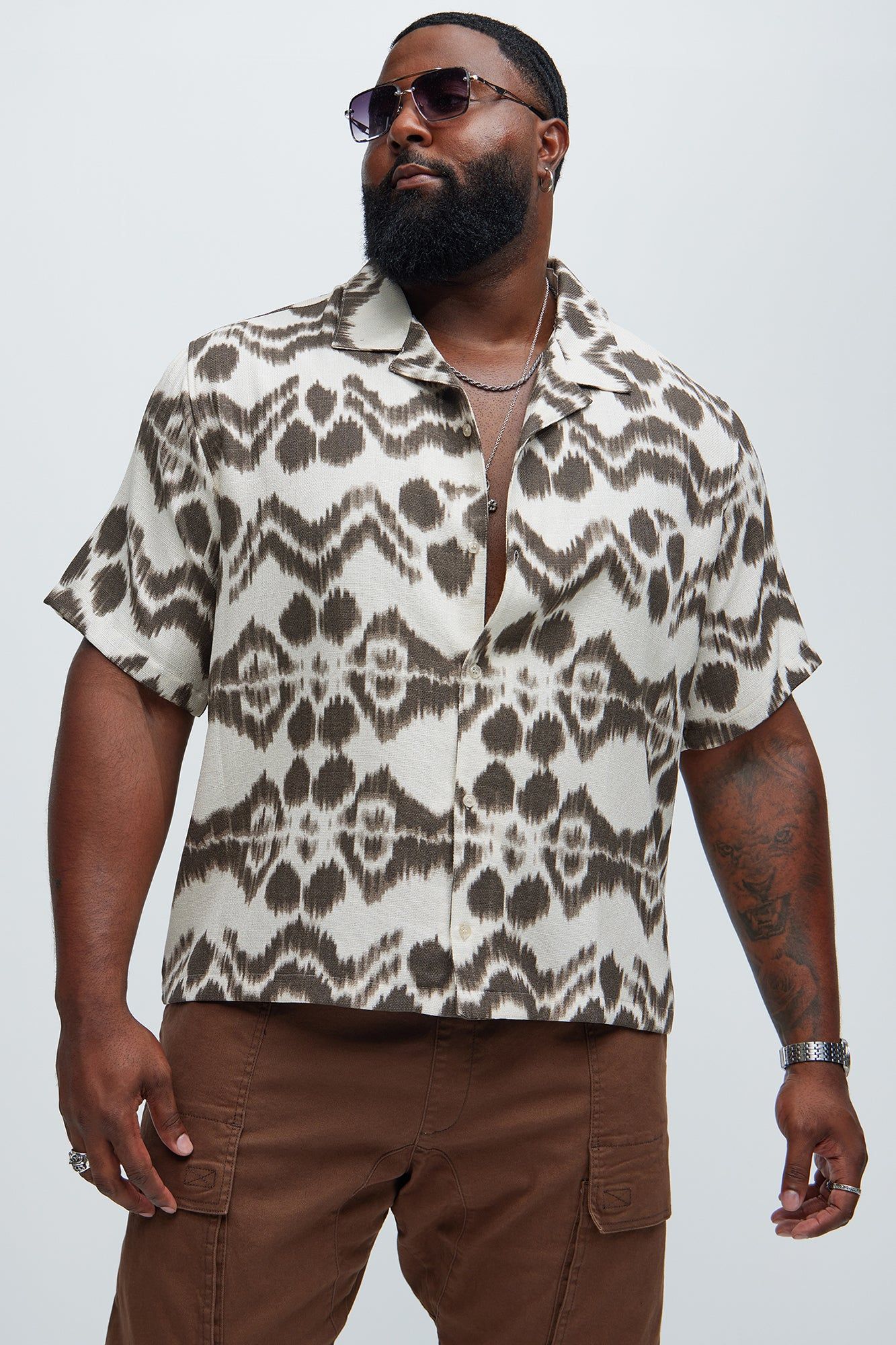 Hidden Skull Shirt - Cream/combo sold by Fashion Nova product image thumbnail 5