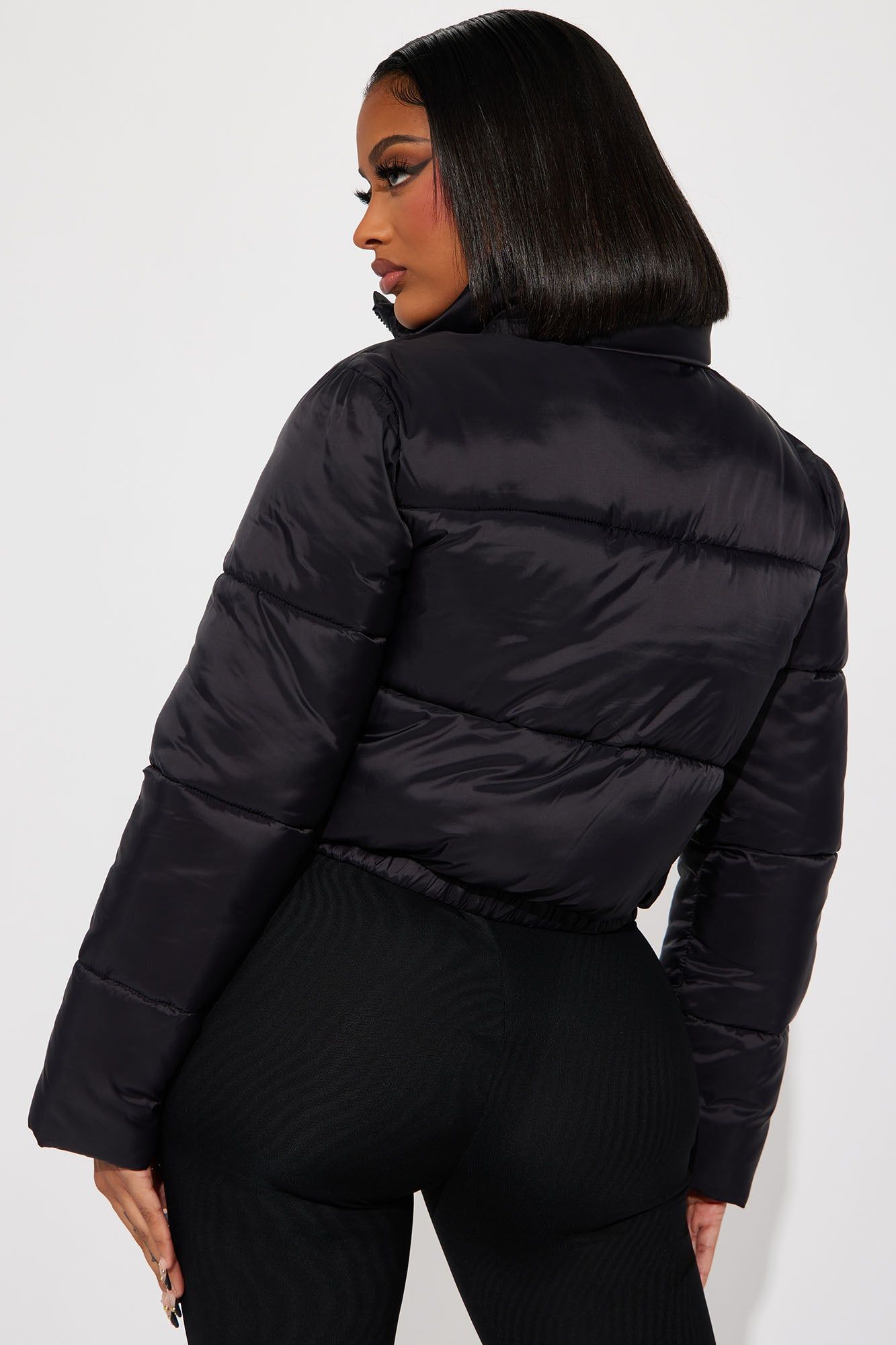 Name Your Game Puffer Coat - Black sold by Fashion Nova product image thumbnail 3