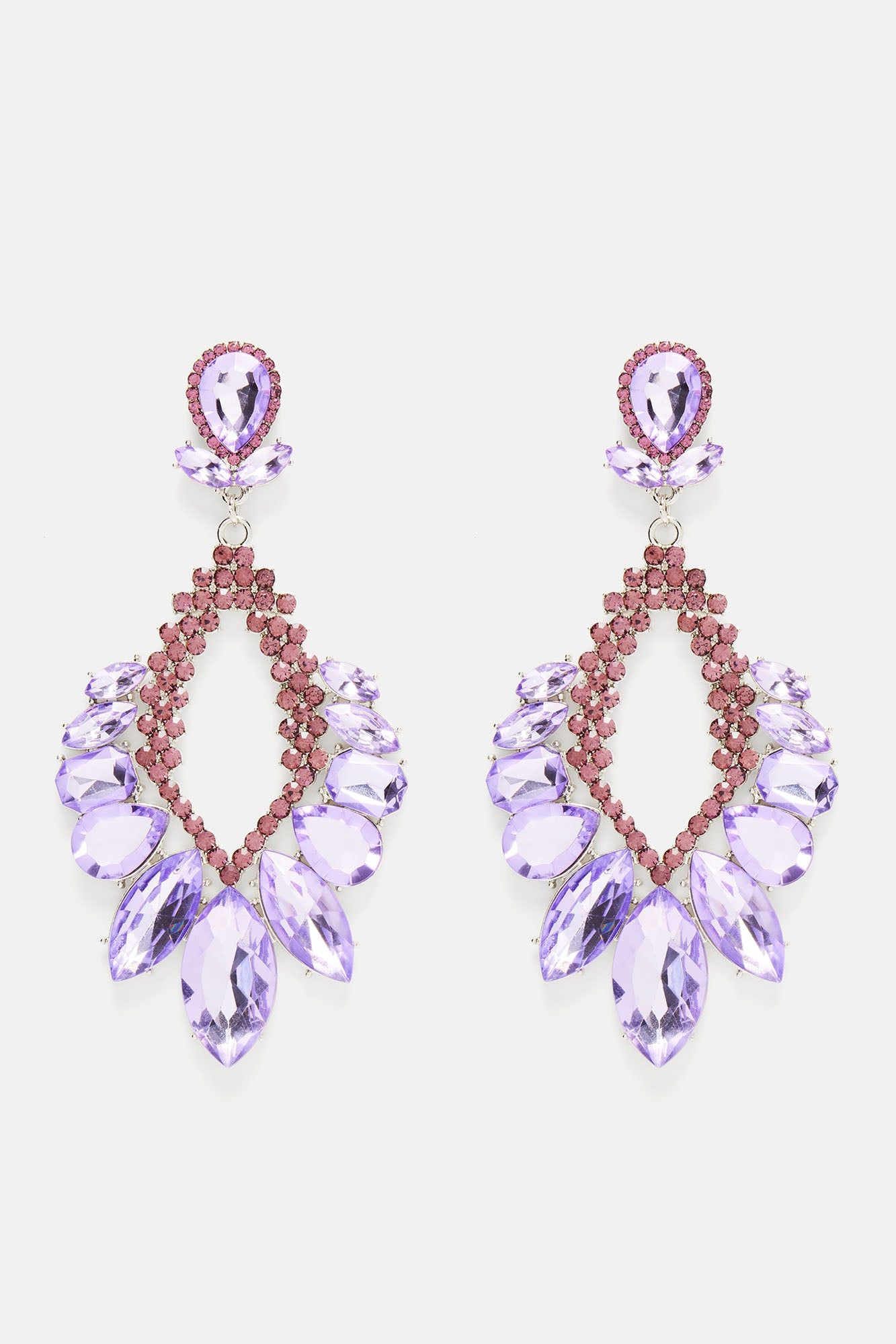 Optimistic Vibes Earrings - Silver/Purple sold by Fashion Nova product image thumbnail 3