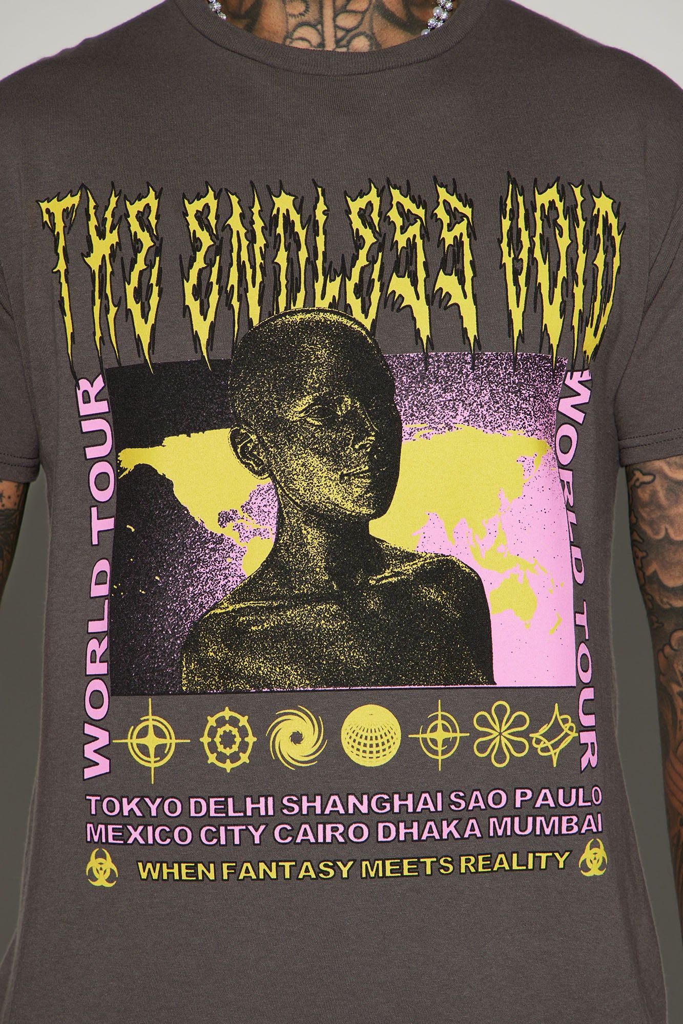 The Endless Void Short Sleeve Tee - Charcoal sold by Fashion Nova product image thumbnail 3