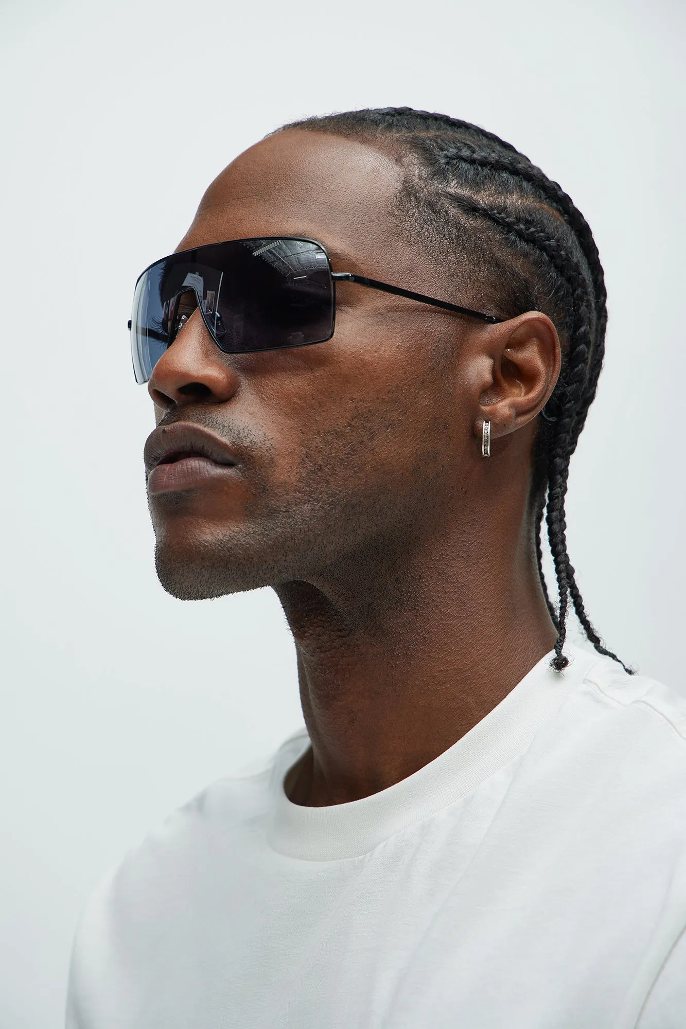 Hidden Pioneer Sunglasses - Black/Smoke sold by Fashion Nova product image thumbnail 3