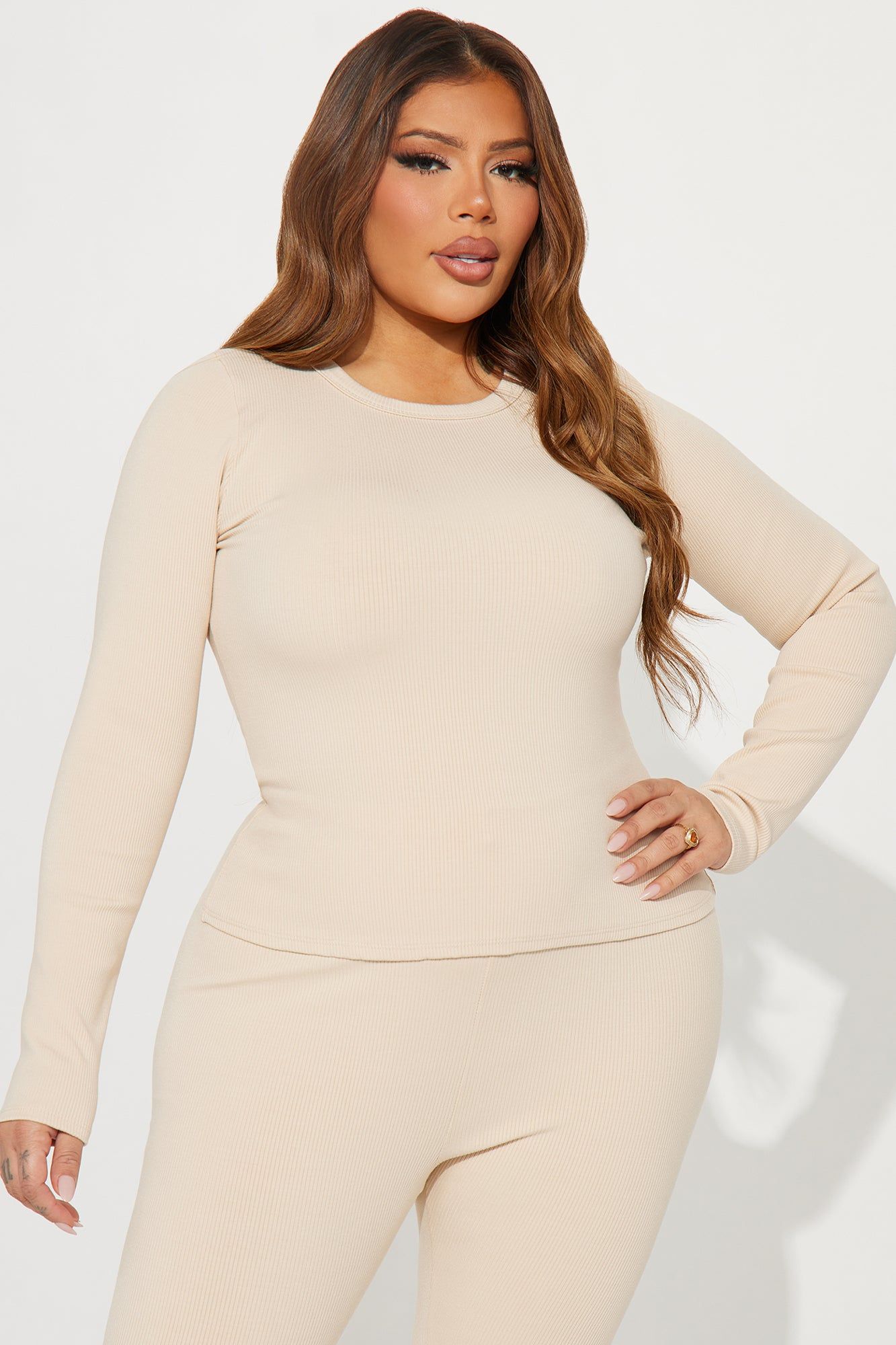 Braelynn Snatched Pant Set - Cream sold by Fashion Nova product image thumbnail 5