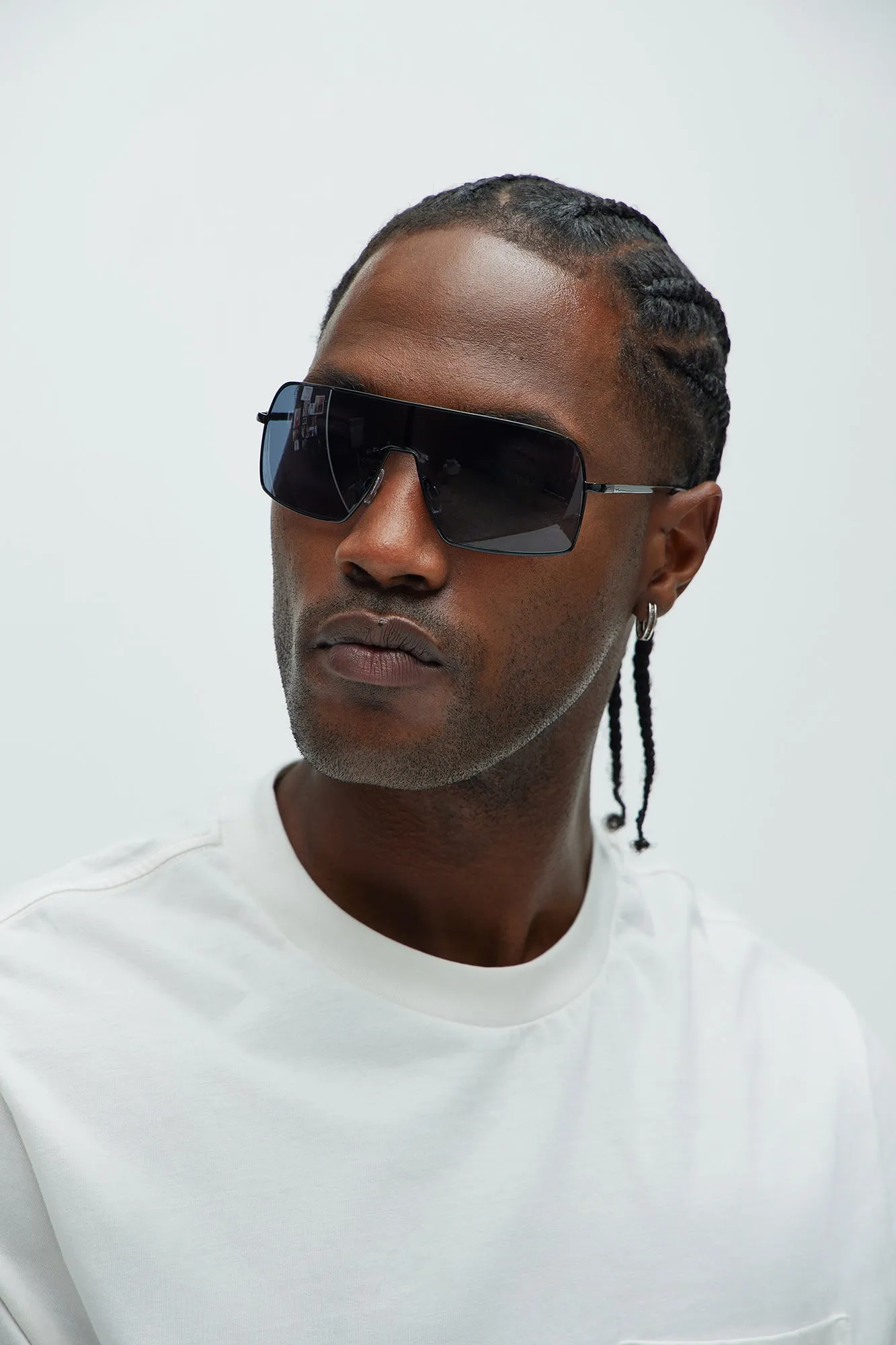 Hidden Pioneer Sunglasses - Black/Smoke sold by Fashion Nova product image thumbnail 2