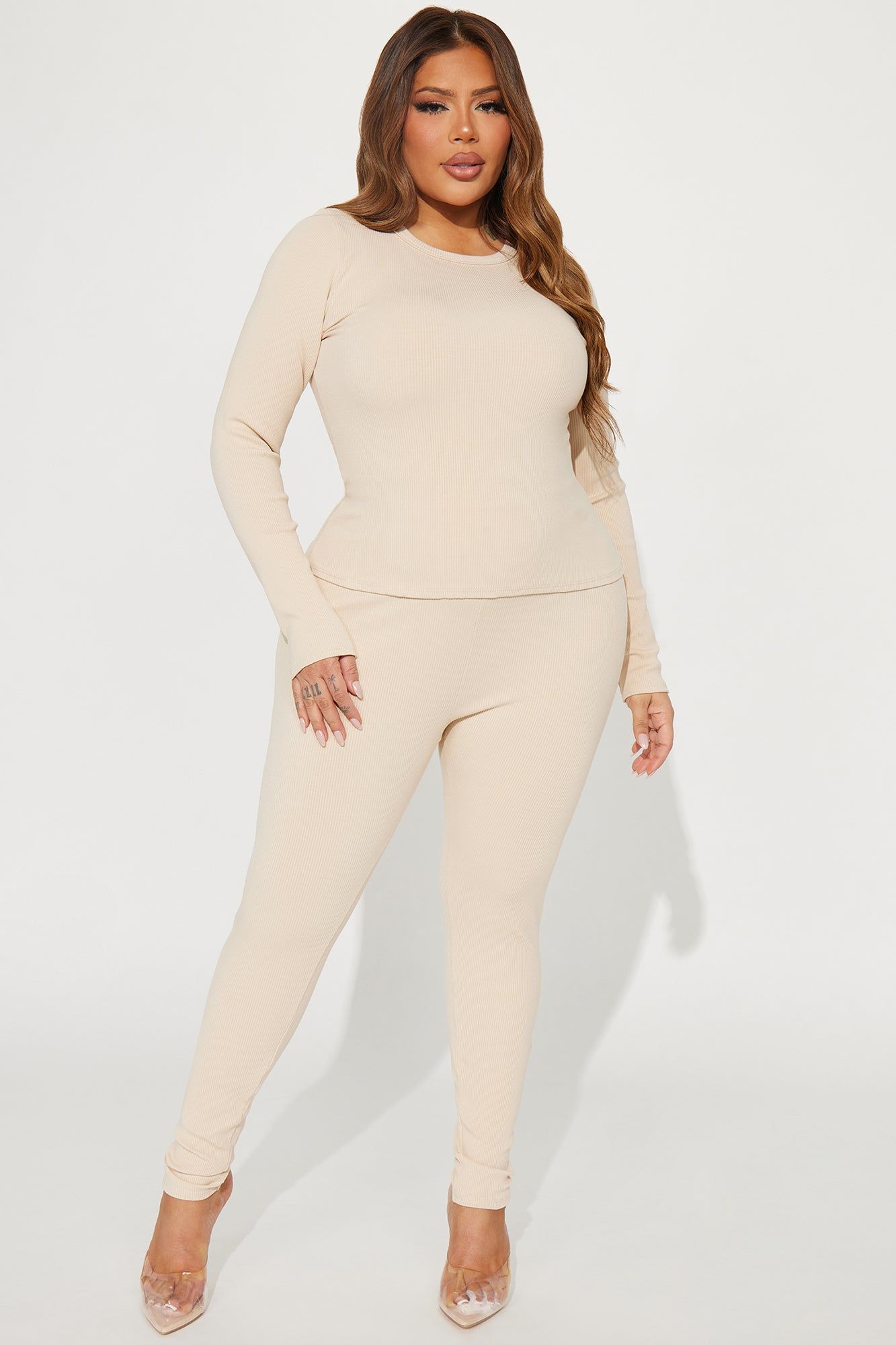 Braelynn Snatched Pant Set - Cream sold by Fashion Nova product image thumbnail 4