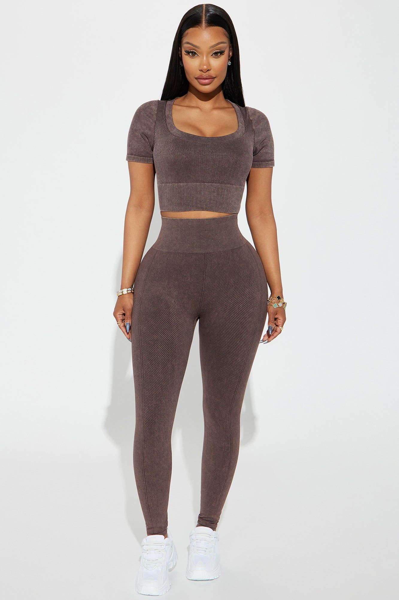 Keep The Focus Active Top - Mocha sold by Fashion Nova product image thumbnail 2