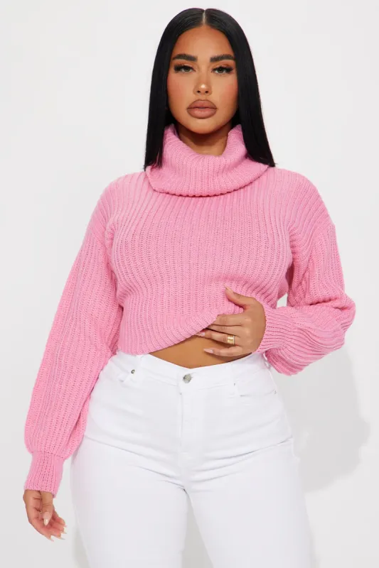 Jaylaani Sweater Top - Pink made by Fashion Nova