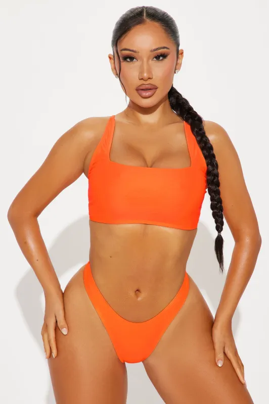 Maui Mix And Match Thong Bikini Bottom - Orange sold by Fashion Nova
