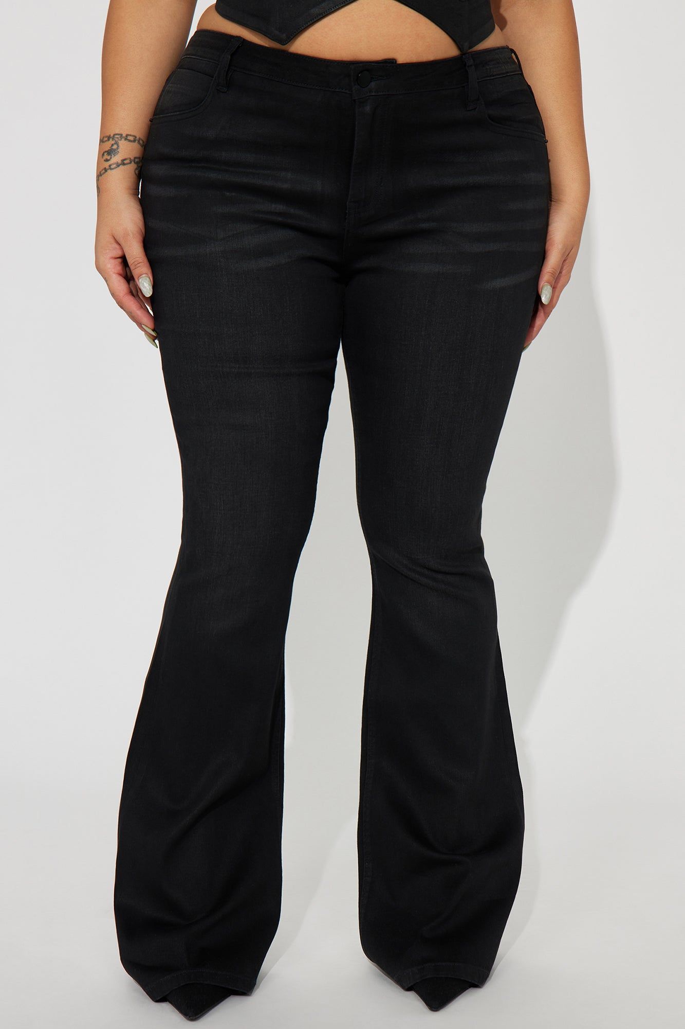 Lawless Low Rise Coated Bootcut Jeans - Black sold by Fashion Nova product image thumbnail 5