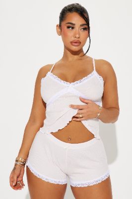 Lazy Night In PJ Boyshort Set - Pink sold by Fashion Nova