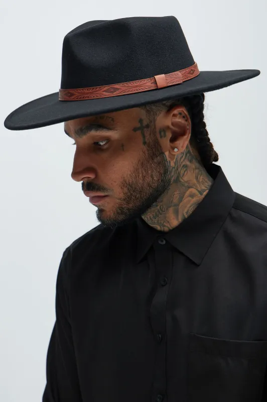 Asher Full Brim Hat - Black sold by Fashion Nova