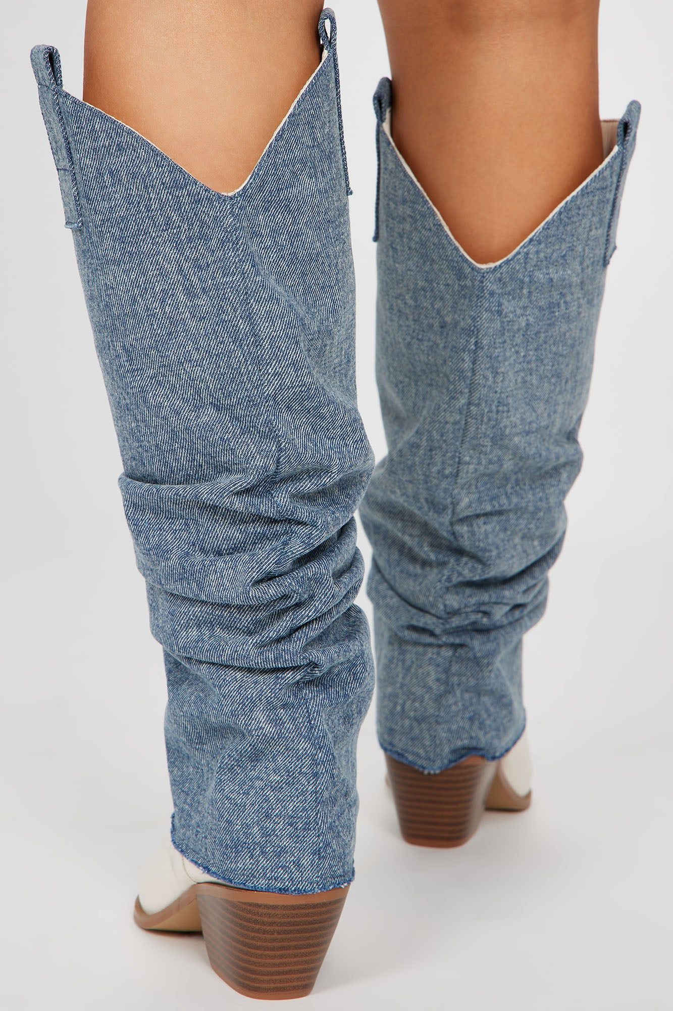 Coolest In The Streets Knee High Boots - Dark Denim sold by Fashion Nova product image thumbnail 4