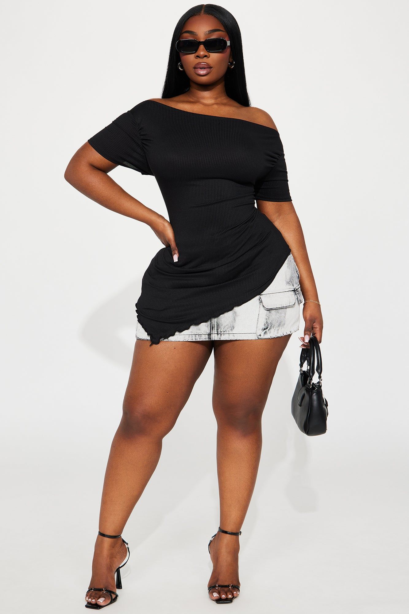 Amar Ribbed Top - Black sold by Fashion Nova product image thumbnail 5