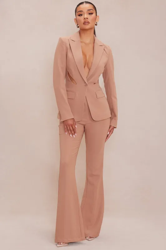 Denise Blazer Suit Set - Mocha sold by Fashion Nova