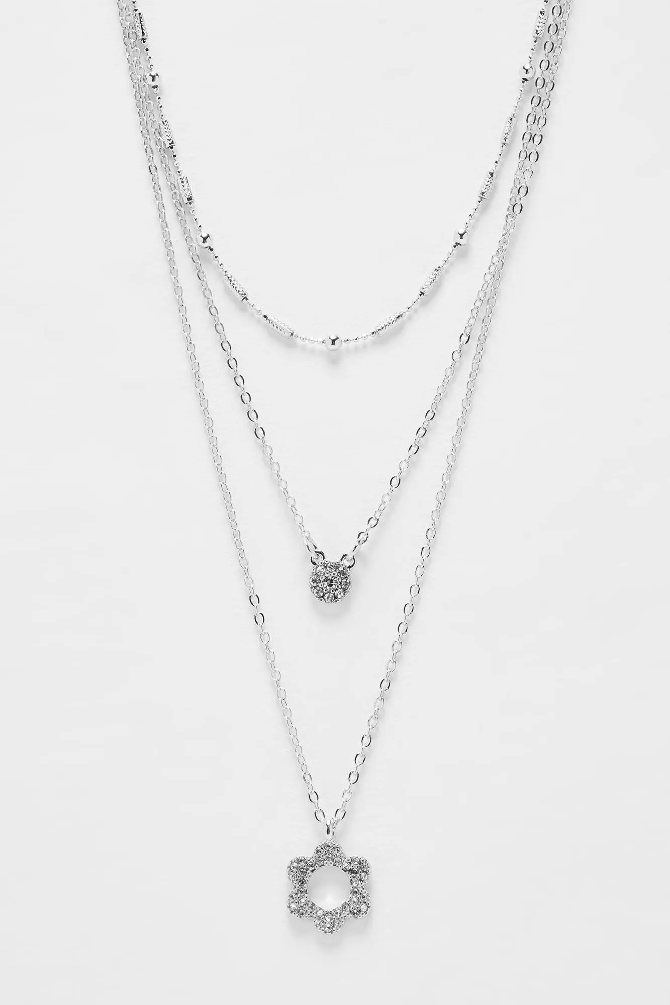 Flower Girl Era Necklace - Silver sold by Fashion Nova product image thumbnail 3