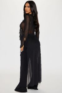 Just Like Magic Mesh Jumpsuit - Black sold by Fashion Nova