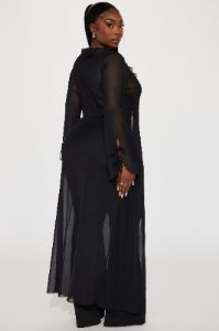 Just Like Magic Mesh Jumpsuit - Black sold by Fashion Nova