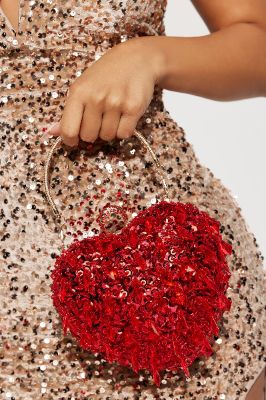 Be My Sweetheart Clutch  - Red sold by Fashion Nova