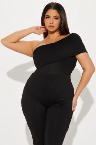 Catch A Ride Jumpsuit  - Black sold by Fashion Nova