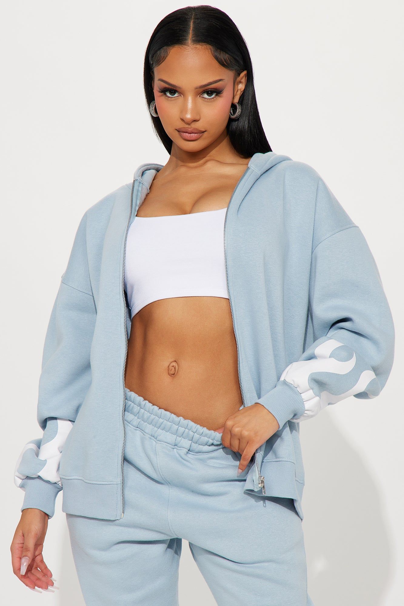 Hot Desire Jogger Set - Light Blue sold by Fashion Nova product image thumbnail 2