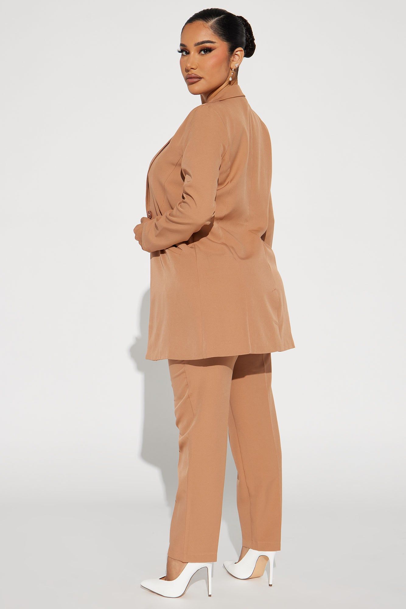 Keep You Guessing Blazer Pant Set - Taupe sold by Fashion Nova product image thumbnail 3