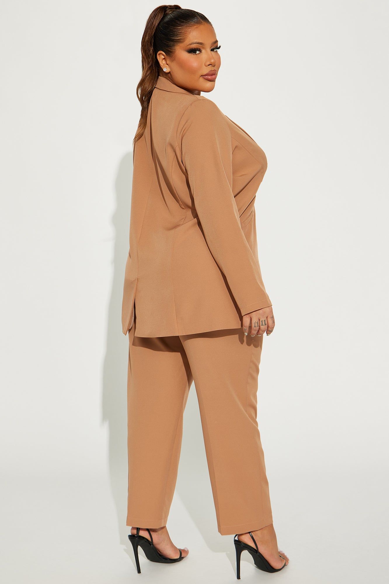 Keep You Guessing Blazer Pant Set - Taupe sold by Fashion Nova product image thumbnail 6