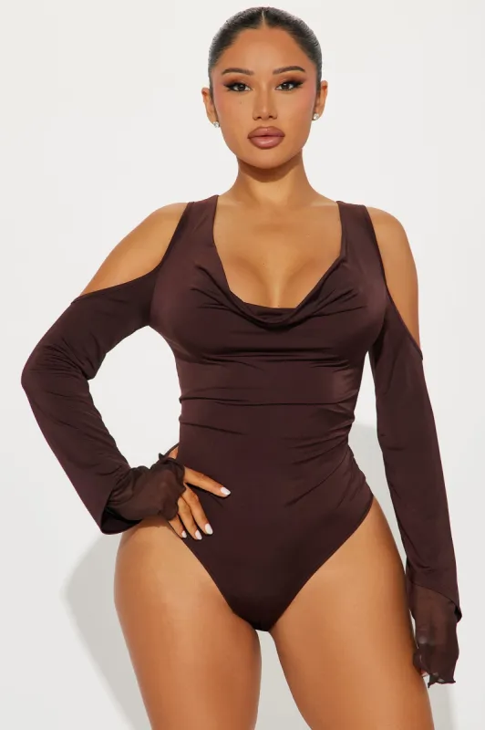 Impress Me Bodysuit - Chocolate sold by Fashion Nova