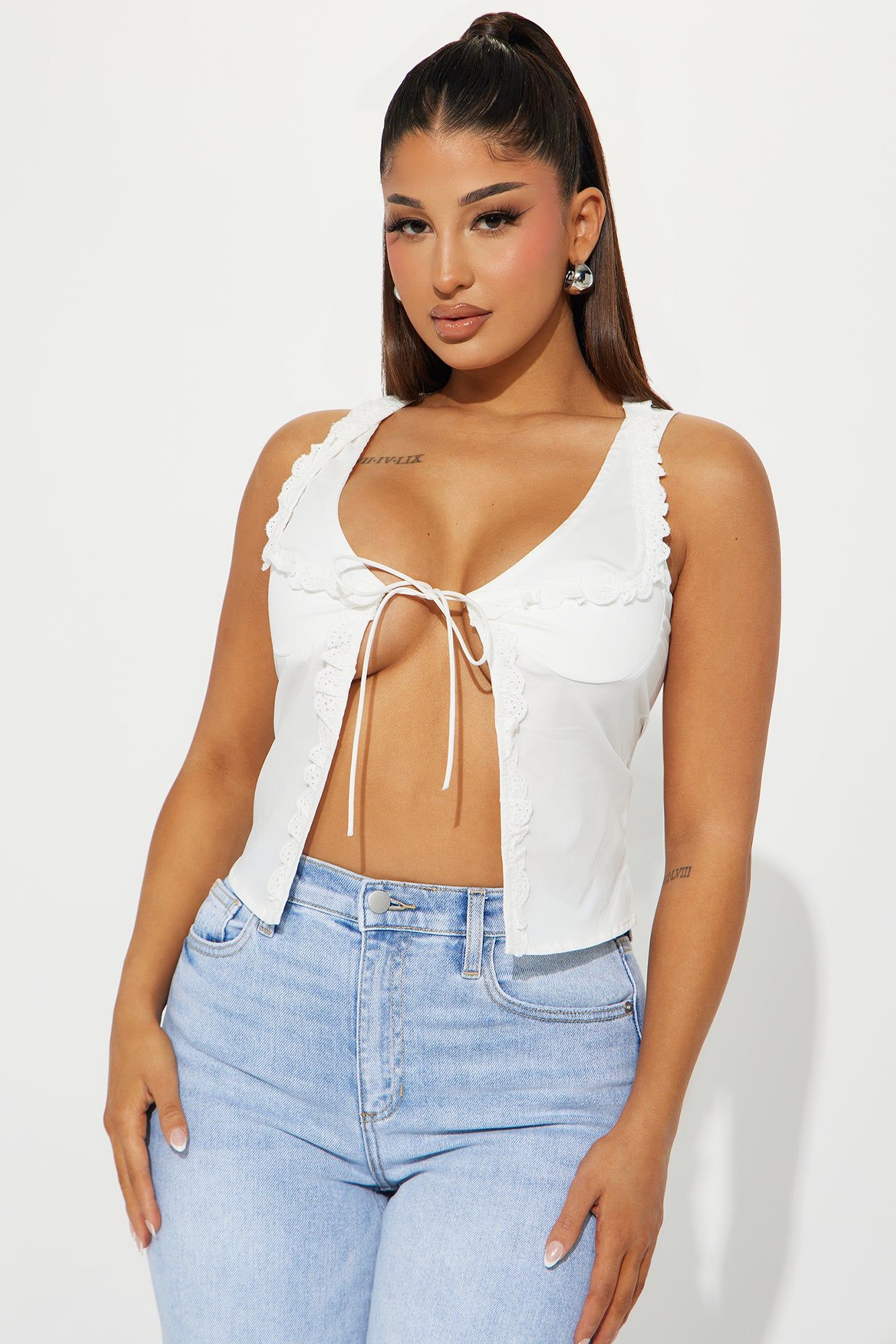 Lola Top - White sold by Fashion Nova