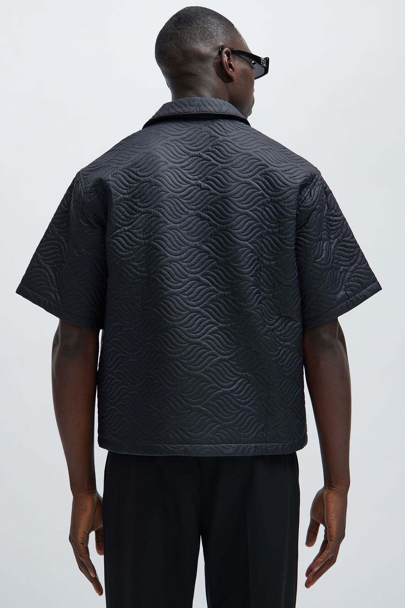 Java Quilted Nylon Shirt - Black sold by Fashion Nova product image thumbnail 4