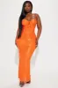 Georgina Lace Maxi Dress - Orange sold by Fashion Nova