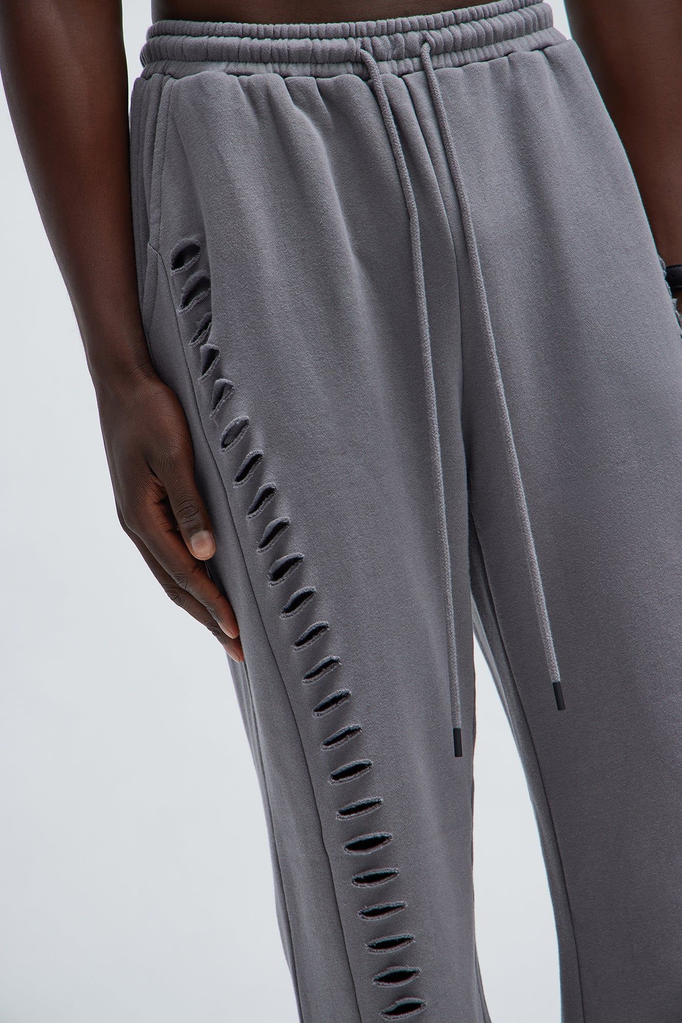 Slash It Tyson Straight Sweatpants - Charcoal sold by Fashion Nova product image thumbnail 4