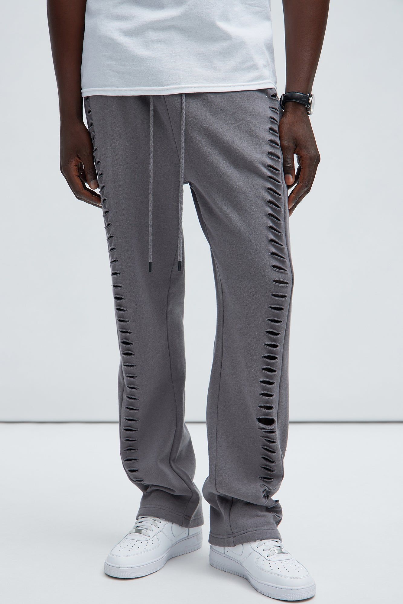 Slash It Tyson Straight Sweatpants - Charcoal sold by Fashion Nova product image thumbnail 3