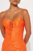Georgina Lace Maxi Dress - Orange sold by Fashion Nova
