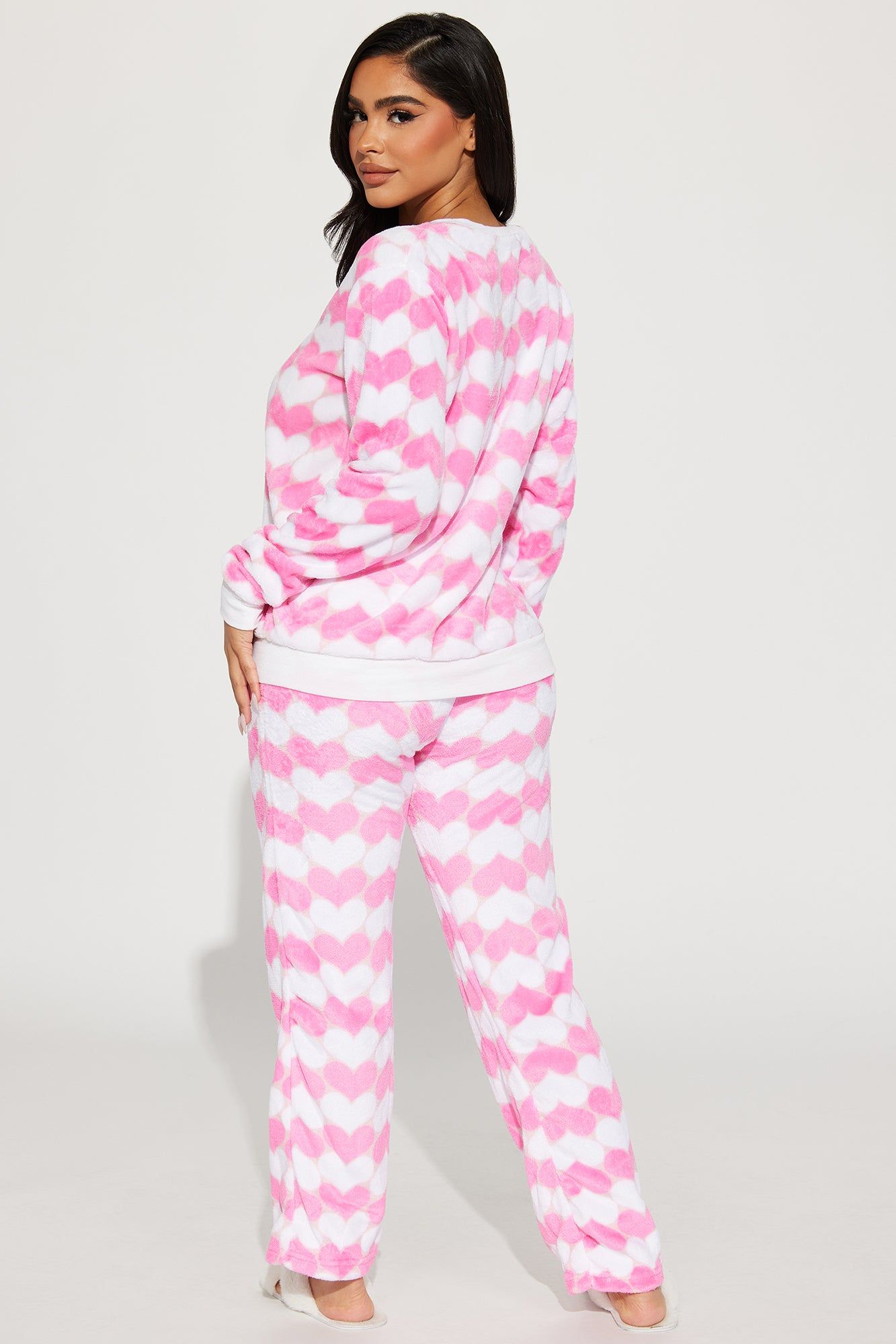 Sweetheart Plush PJ Pant Set - Pink/combo sold by Fashion Nova product image thumbnail 3