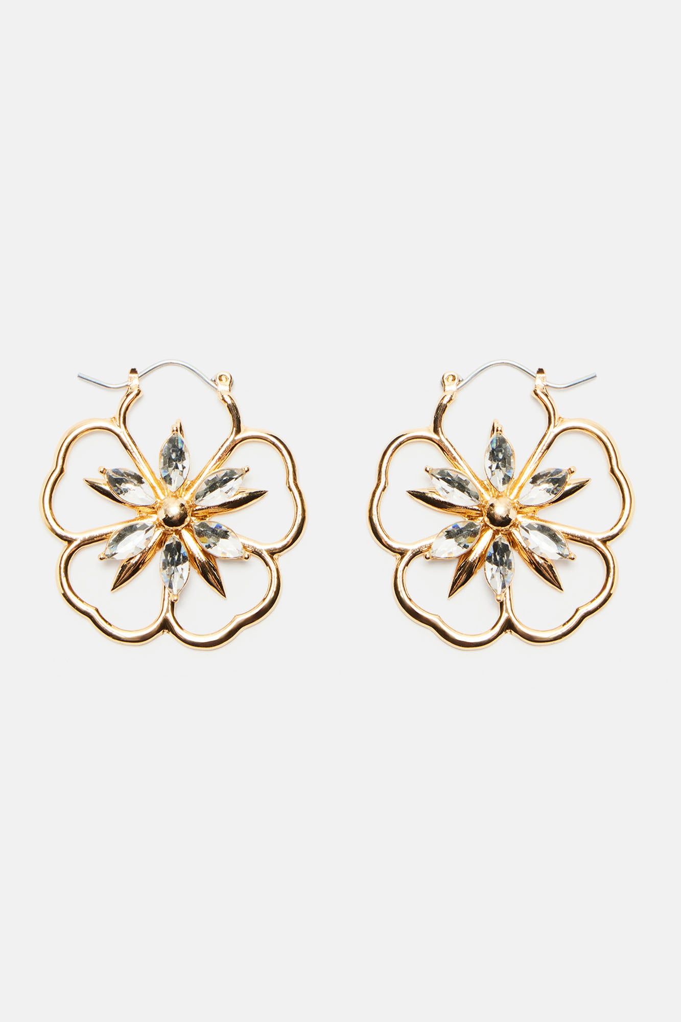 Pretty To Look At Floral Earrings - Gold sold by Fashion Nova product image thumbnail 2