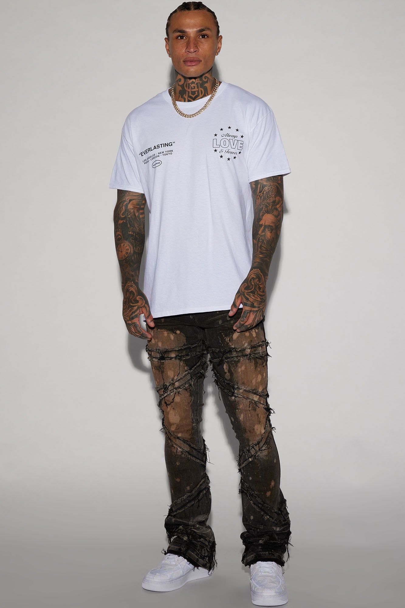 Always And Forever Short Sleeve Tee - White sold by Fashion Nova product image thumbnail 3