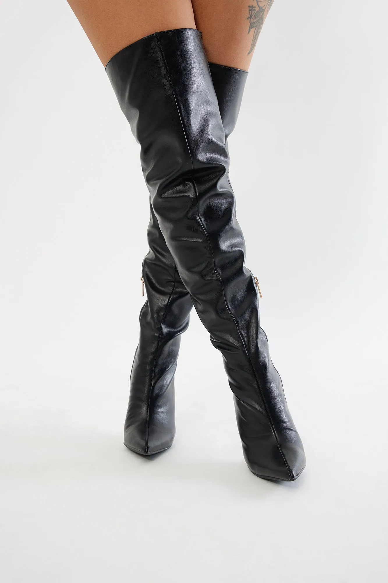 Gene Thigh High Boots - Black sold by Fashion Nova product image thumbnail 4