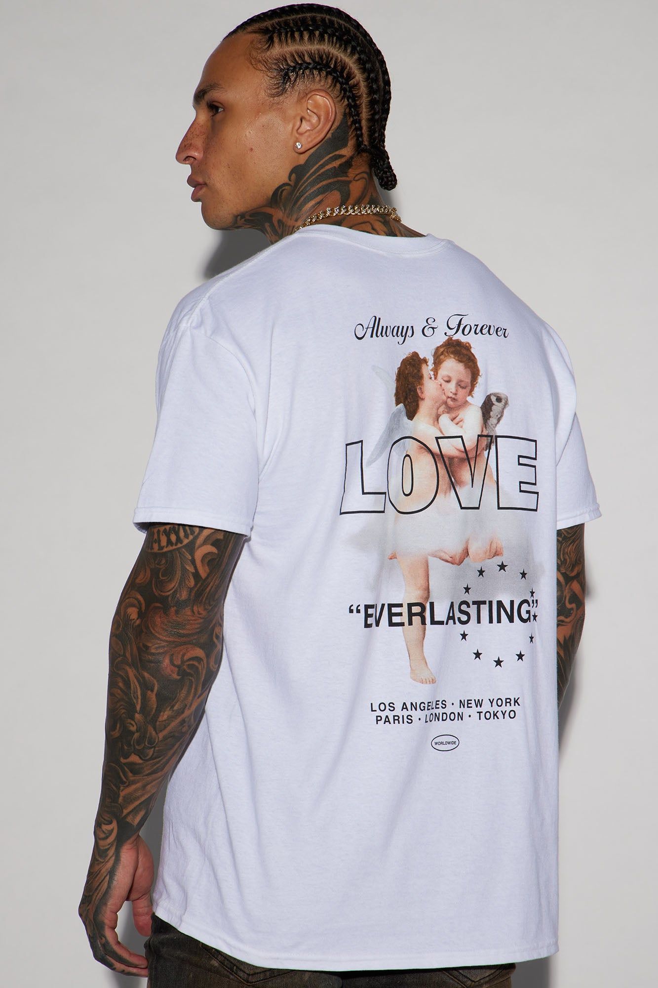 Always And Forever Short Sleeve Tee - White sold by Fashion Nova product image thumbnail 5