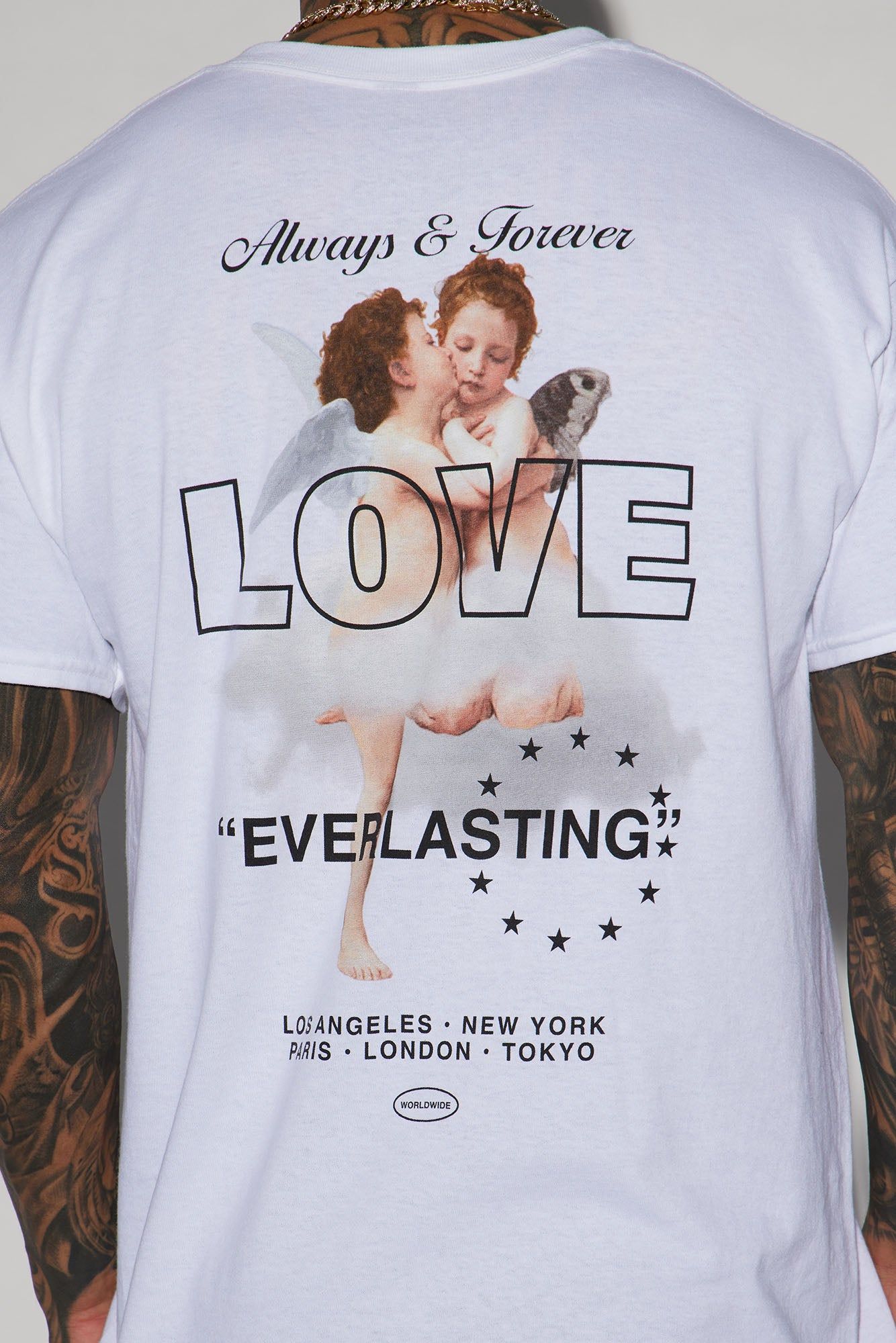 Always And Forever Short Sleeve Tee - White sold by Fashion Nova product image thumbnail 6