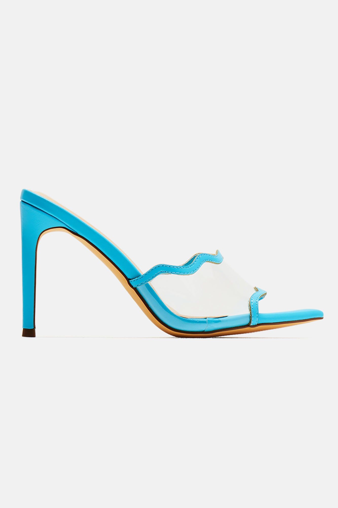 Obsessed With Us PVC Heels - Turquoise sold by Fashion Nova product image thumbnail 3