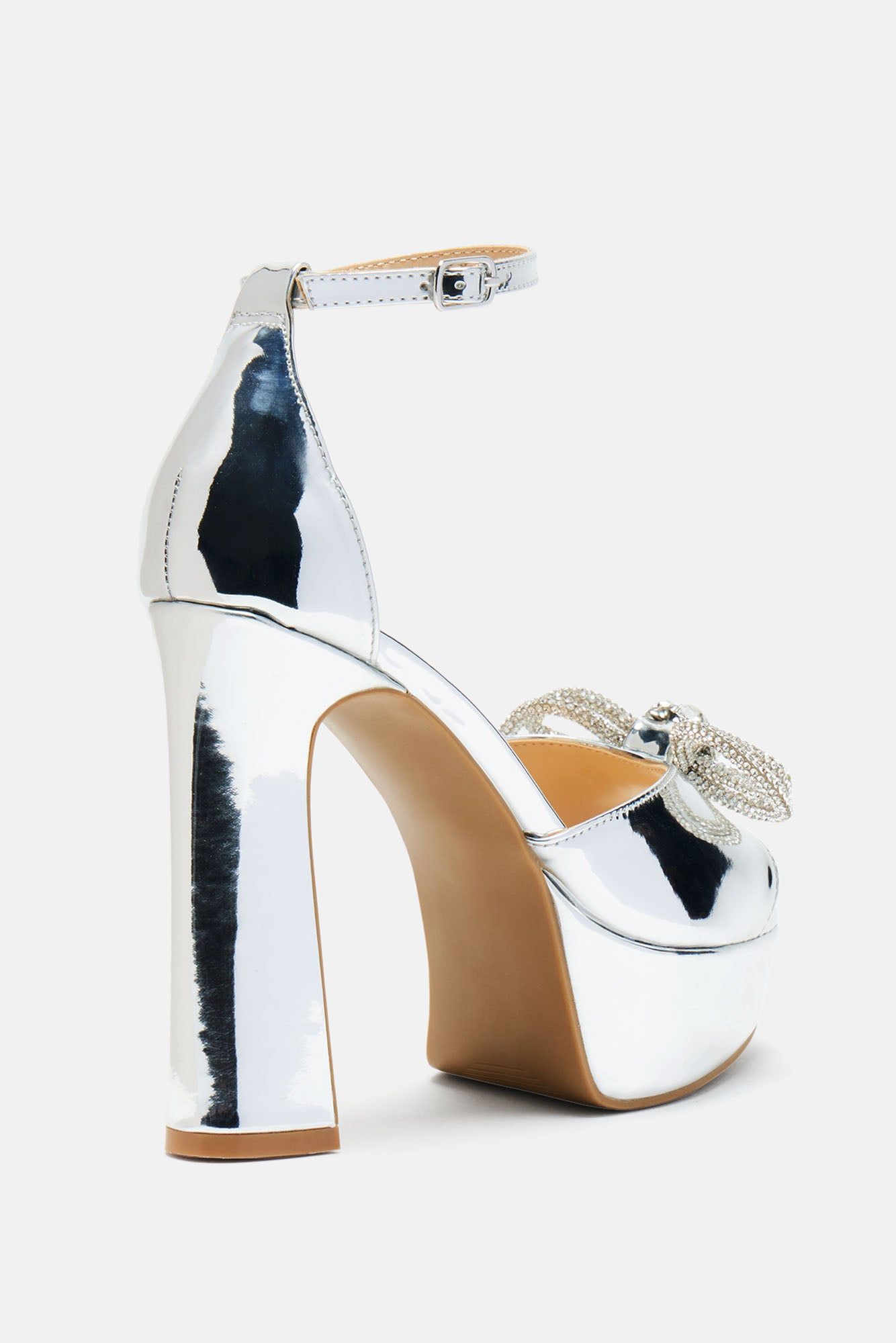 Embrace It Embellished Heels - Silver sold by Fashion Nova product image thumbnail 5