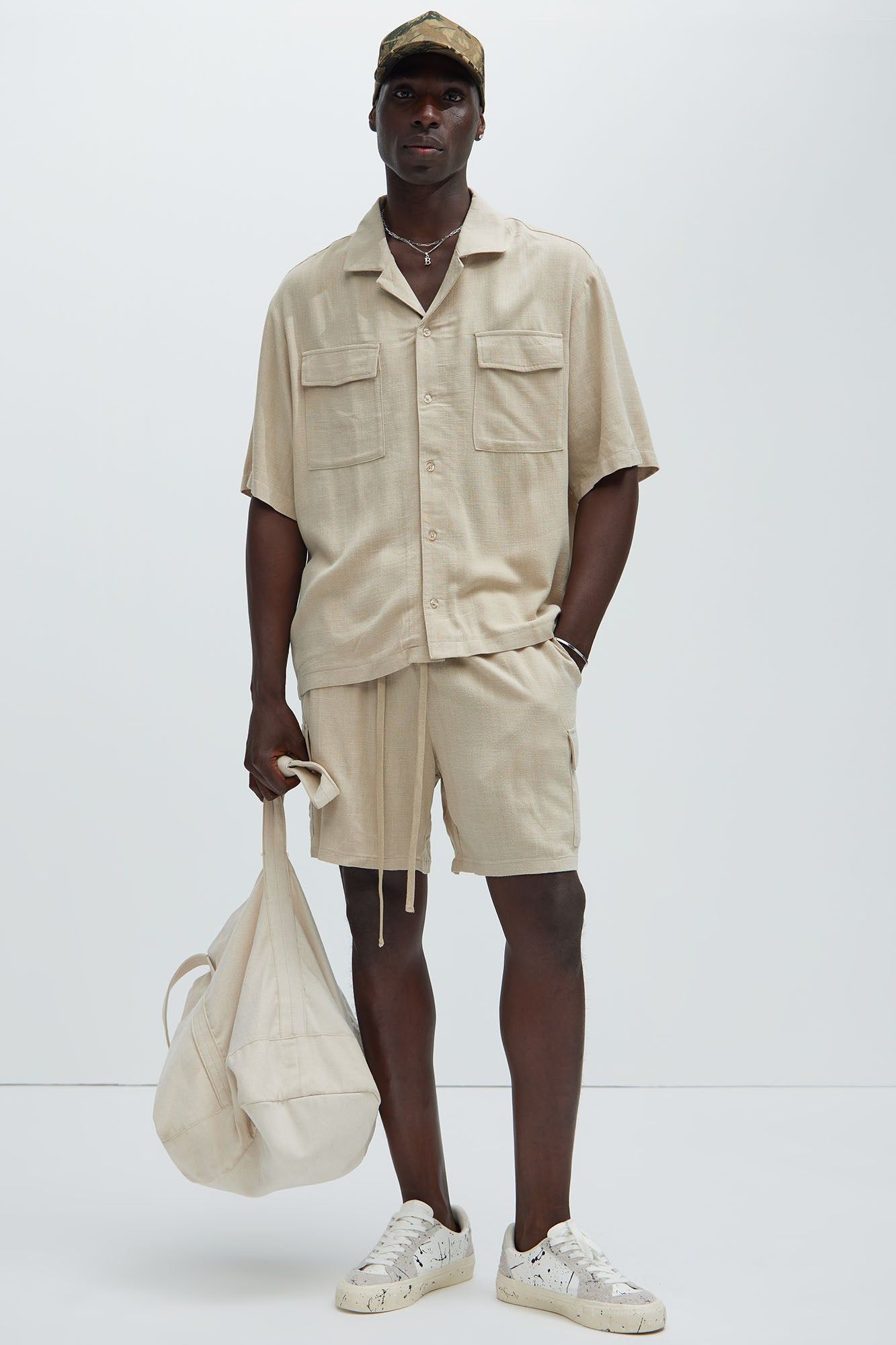 Ashford Linen Shirt - Tan sold by Fashion Nova